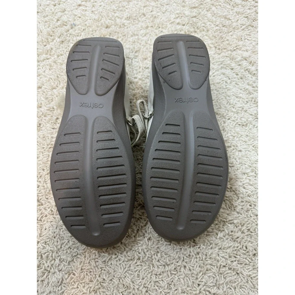 Aetrex Essence E363W Julia Mary Jane Ivory‎ Comfort Shoes Size 9W Orthopedic